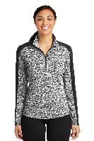 06 - Sport-Tek Ladies PosiCharge Colorblock 1/4-Zip Pullover. LST397