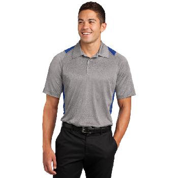 02 - Sport-Tek &#174;  Heather Colorblock Contender &#153;  Polo. ST665